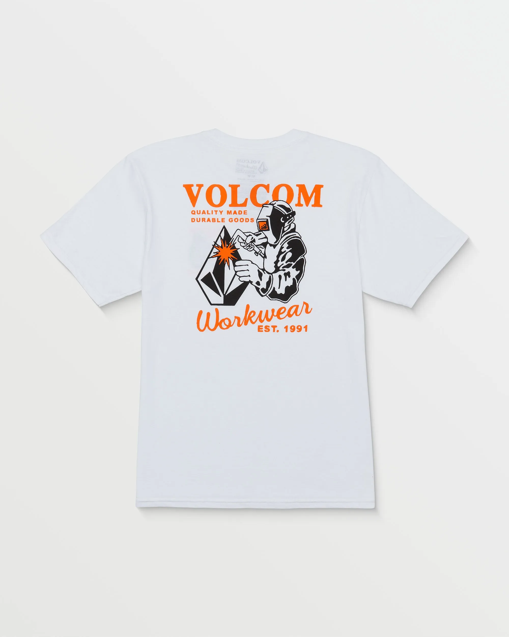 Volcom Workwear Welder Short Sleeve Tee - White