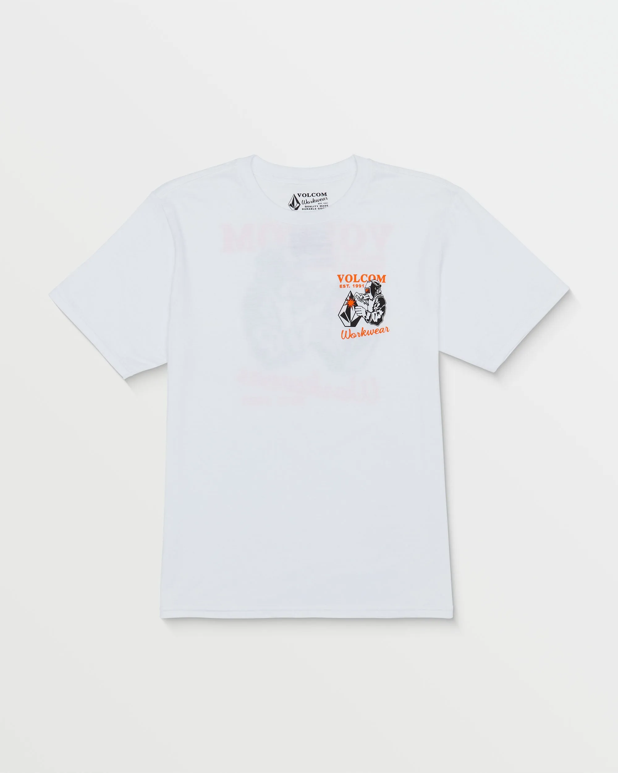 Volcom Workwear Welder Short Sleeve Tee - White