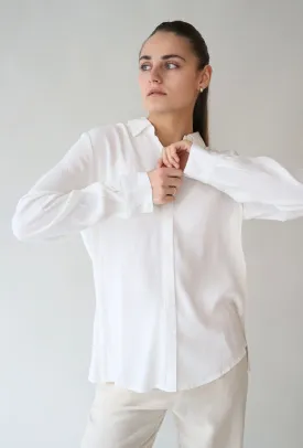 WHITE CREPE BLOUSE