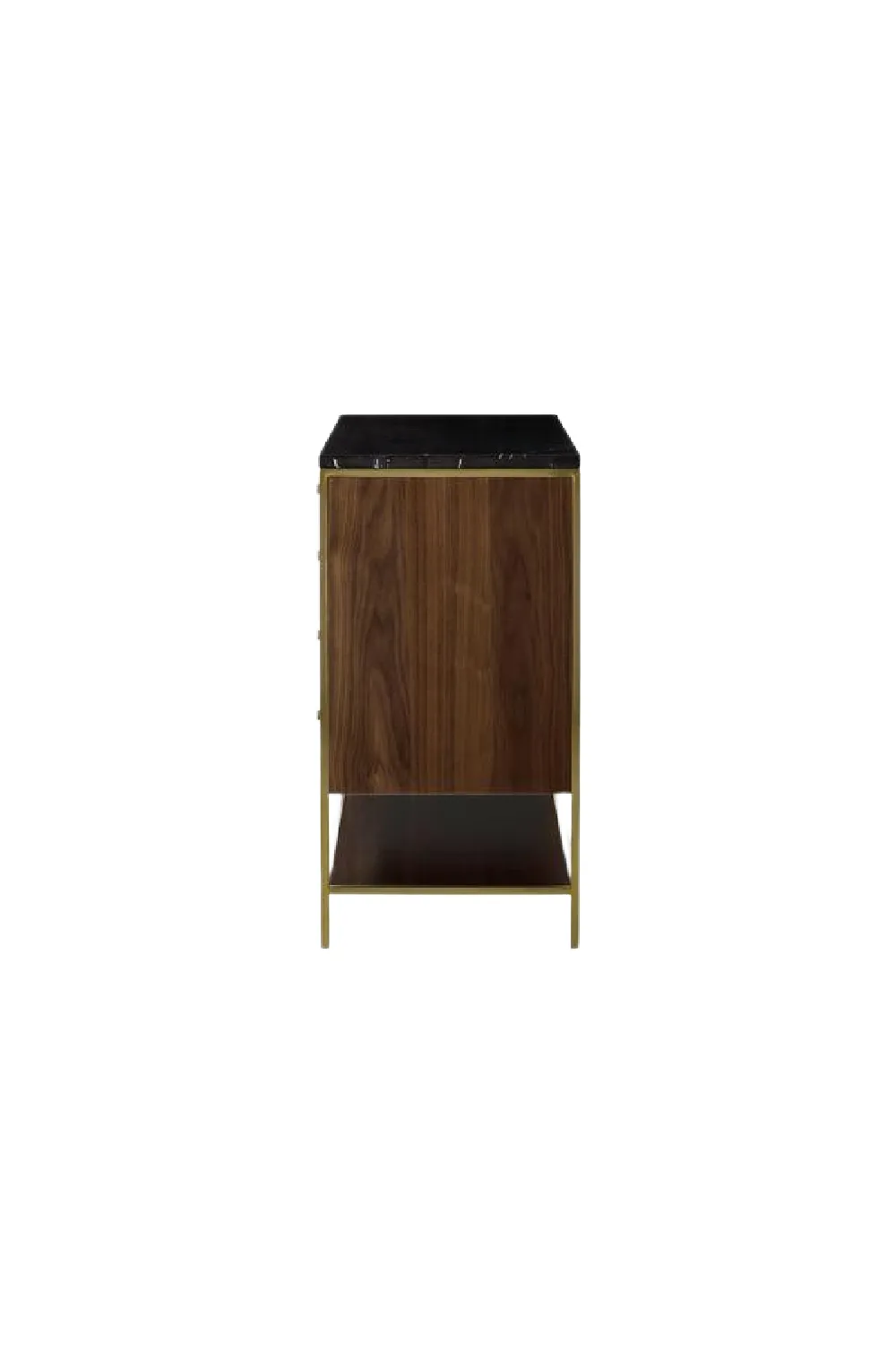 Wooden Sideboard with Black Marble Top S | Andrew Martin Chester